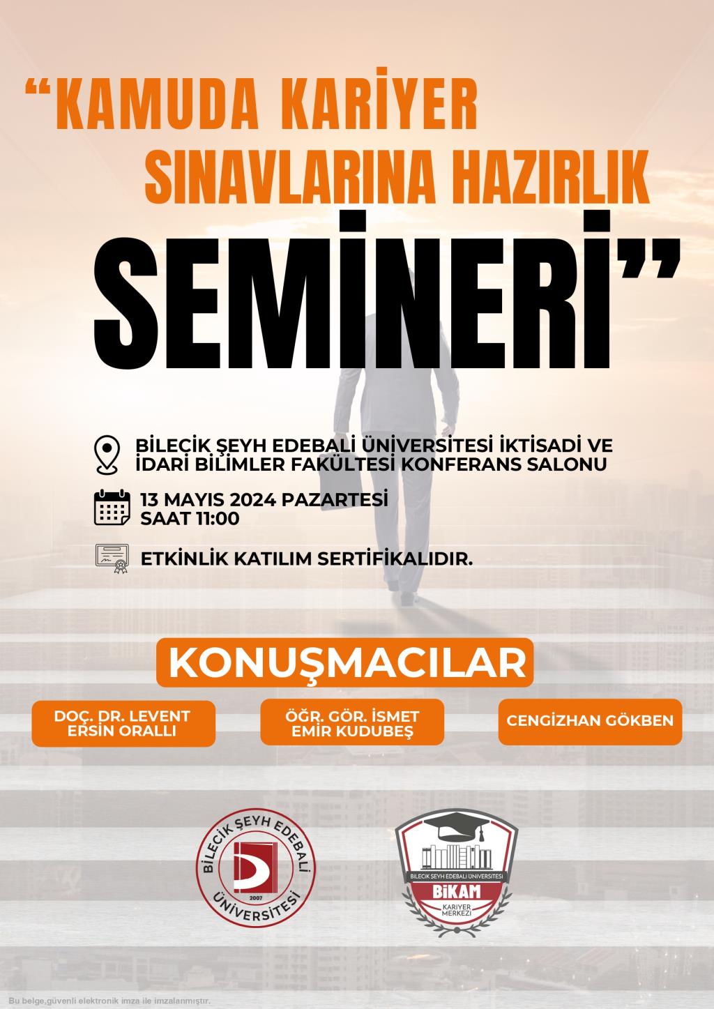 Kariyer Merkezi Koordinatörlüğü Kamuda Kariyer Sınavlarına Hazırlık Semineri